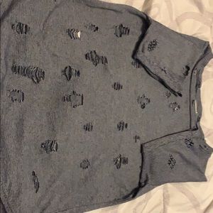 White and black striped shirt